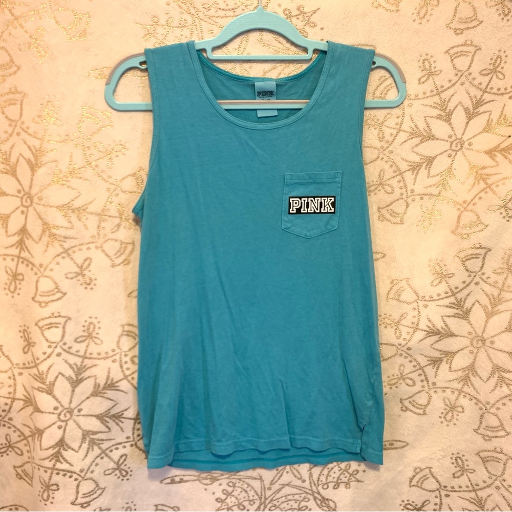 blue tank top shirt